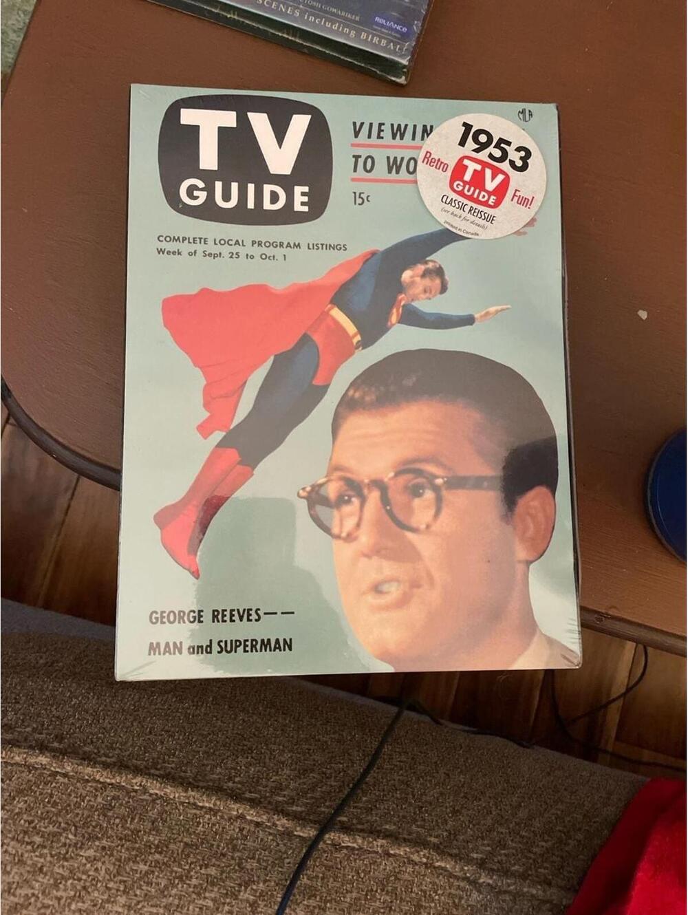 TV Guide 1953 Classic Reissue Superman George Reeves Cover
